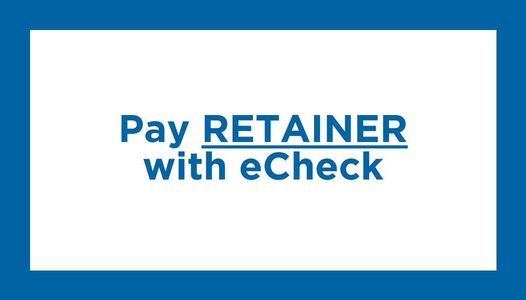 Pay Retainer with eCheck