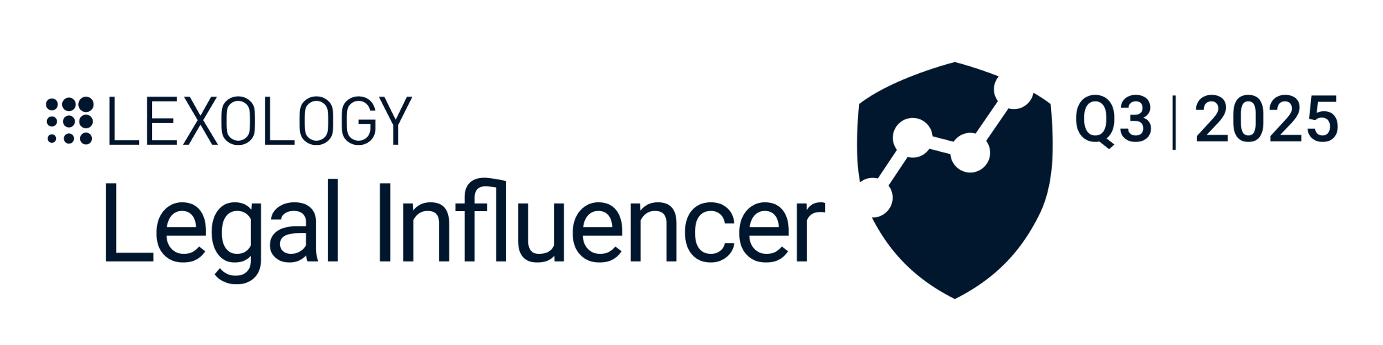 Lexology Legal Influencer Q3 2025 Lexology Legal Influencer Q3 2025